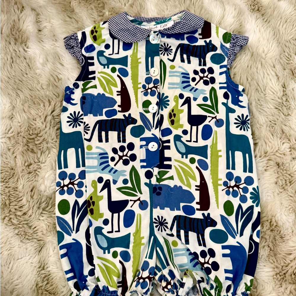 Hannah Kate Colorful Animal Print Kids Matching Set